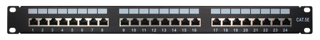 Inter-Tech 88887153 IPC 19" CAT5e STP Patchpanel, 24 Port, Metall
