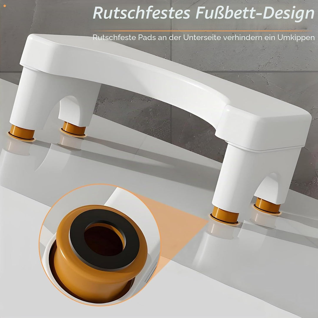 TAIZER Toilettenhocker,Toilettenhocker Erwachsene,Kackhocker,Klohocker,Die Höhe der 4 Stufen kann vo