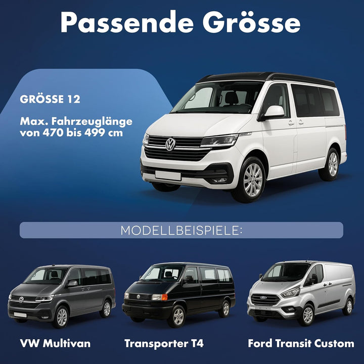 Walser Abdeckplane Auto All Weather, Abdeckplane wasserdicht, 100% wetterfeste Transporter Abdeckpla