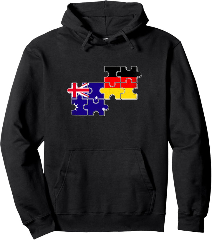 Australien Deutschland Flagge Deutsch Australier Pullover Hoodie