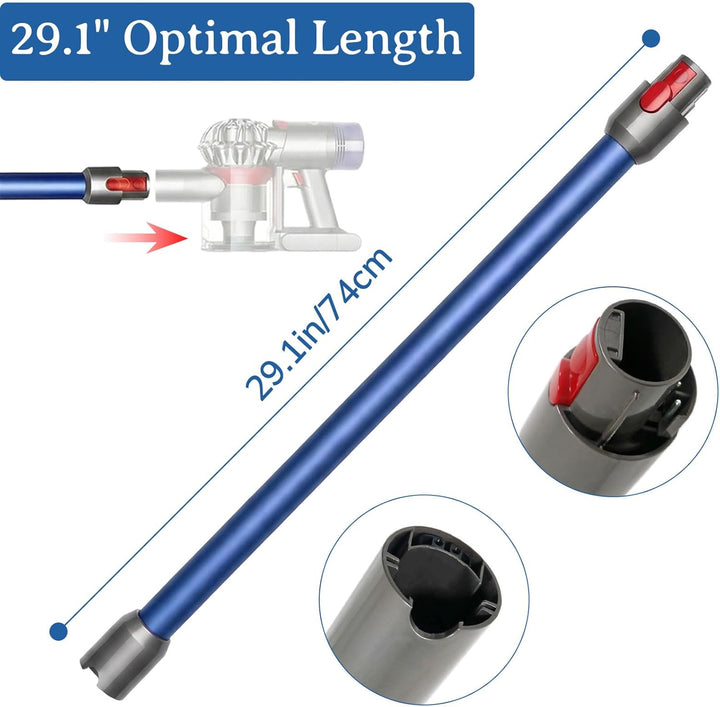 Verlängerungsrohr kompatibel mit Dyson V15 V11 V10 V8 V7, Quick-Release-Verlängerungsrohr 74 cm Ersa