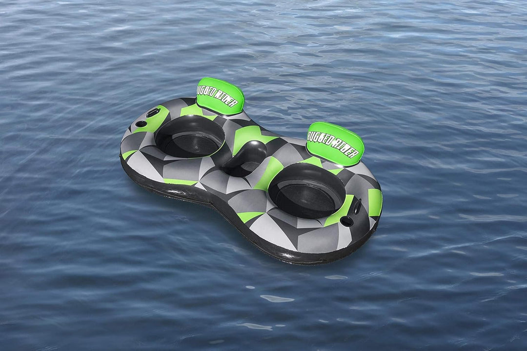 Bestway Hydro-Force 2-Personen Schwimmring mit Rückenlehne „Rugged Rider II“ 251 x 132 cm 240x124x51