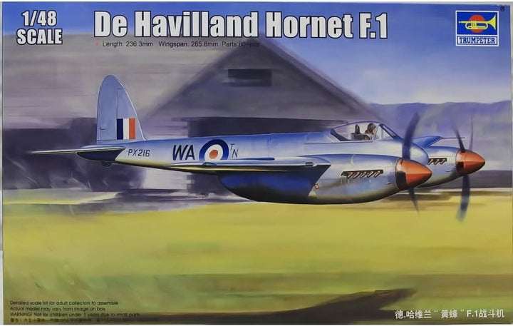 Trumpeter 02893 - Modellbausatz DE Havilland Hornet F1