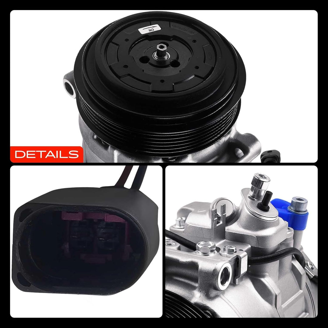 Frankberg 1x Klimakompressor Klimaanlage Kompatibel mit Q7 4LB 3.0L Diesel 2007-2015 Replace# 7L6820