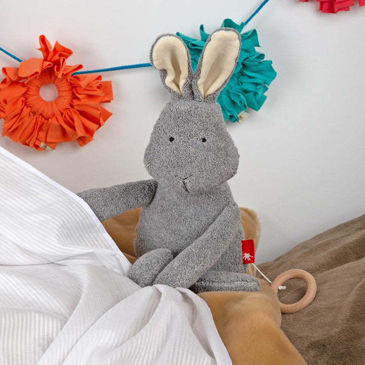 SIGIKID 39845 Mami Spieluhr Hase, yellow für Mädchen und Jungen von 0 bis 36 Monaten grau, grau