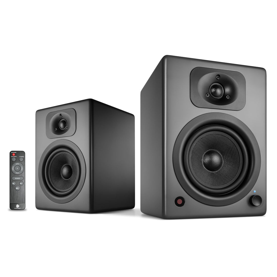 wavemaster TWO NEO stone gray – Regallautsprecher-System (60 Watt) mit Bluetooth-Streaming, digitale