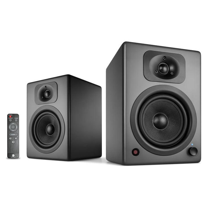 wavemaster TWO NEO stone gray – Regallautsprecher-System (60 Watt) mit Bluetooth-Streaming, digitale