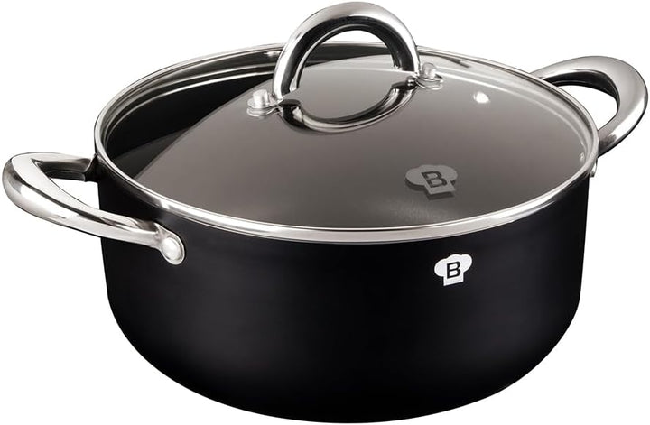 Berlinger Haus Koch-Bratentopf mit Deckel, 24 cm/Induktionsgeeignet/Platinum Collection