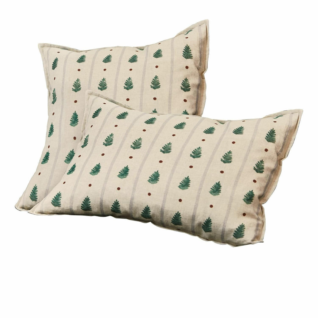 Loberon® Kissenhülle 2er Set Emily, Tannenbaum Print, vers. Grössen, weihnachtliche Textilien, Weihn