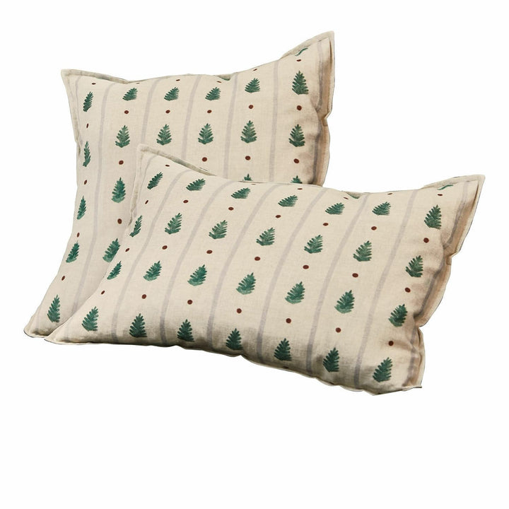 Loberon® Kissenhülle 2er Set Emily, Tannenbaum Print, vers. Grössen, weihnachtliche Textilien, Weihn