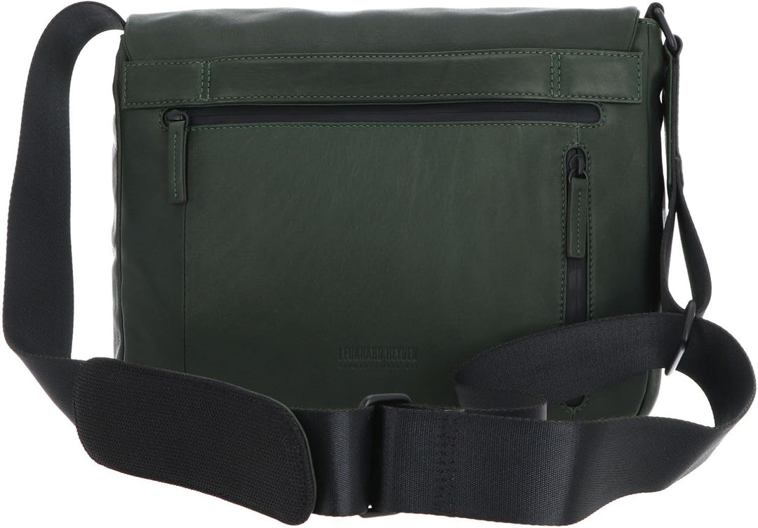 Leonhard Heyden Den Haag - Umhängetasche M Leder 32 cm Olive, Olive