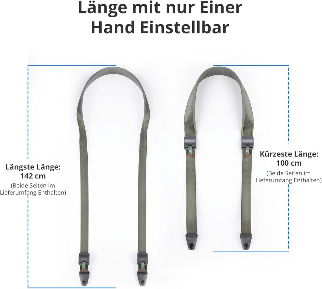 PGYTECH Kameragurt mit Schnellverschluss für Fotografen, verstellbarer Kamera-Schultergurt, Dunkelbl