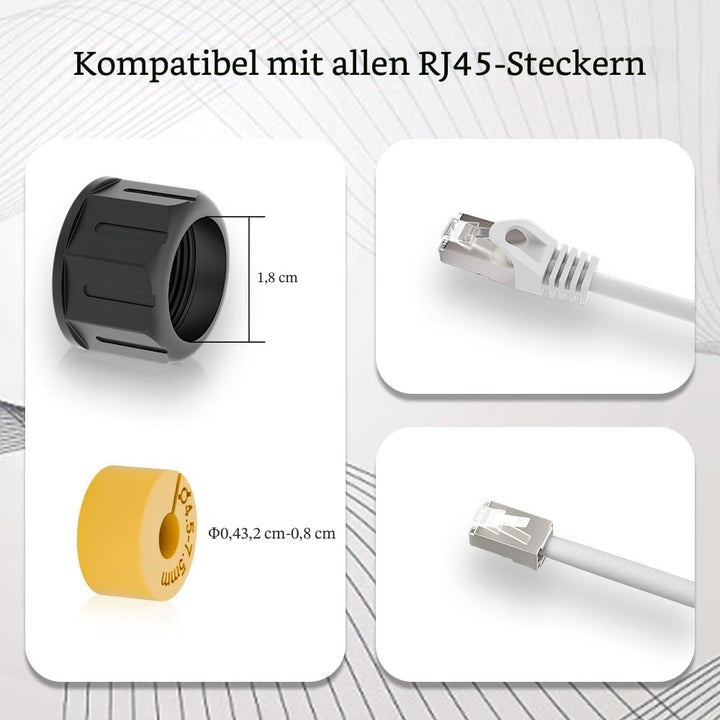FGB 10Gbps RJ45 Kupplung Cat7 IP68 Wasserdicht Ethernet Kupplung Netzwerkkabel Verbinder Verlegekabe