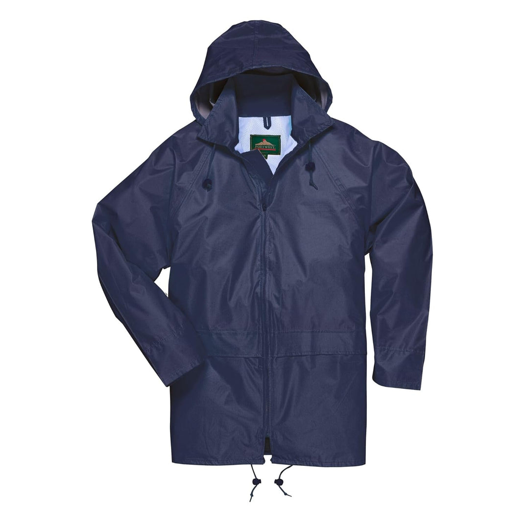 Portwest S440 Herren Leichte Wasserdichte Klassische Regenjacke Marineblau, 5XL 5XL Einfarbig, 5XL E