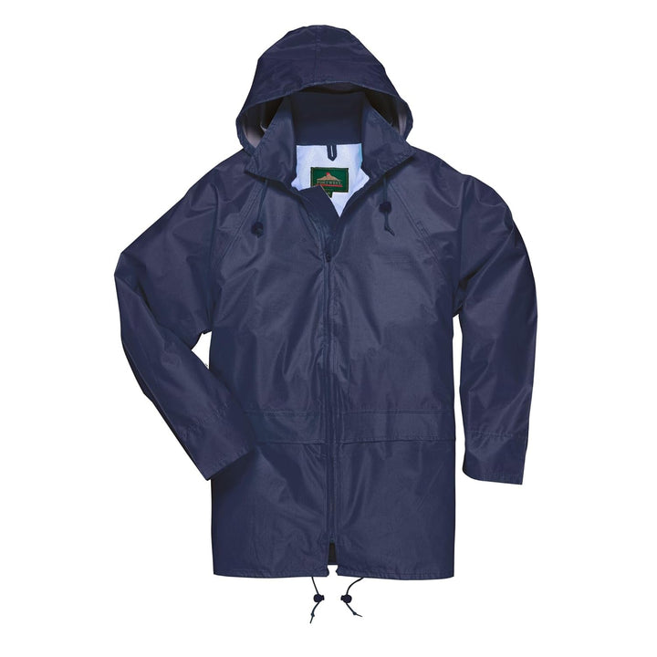Portwest S440 Herren Leichte Wasserdichte Klassische Regenjacke Marineblau, 5XL 5XL Einfarbig, 5XL E