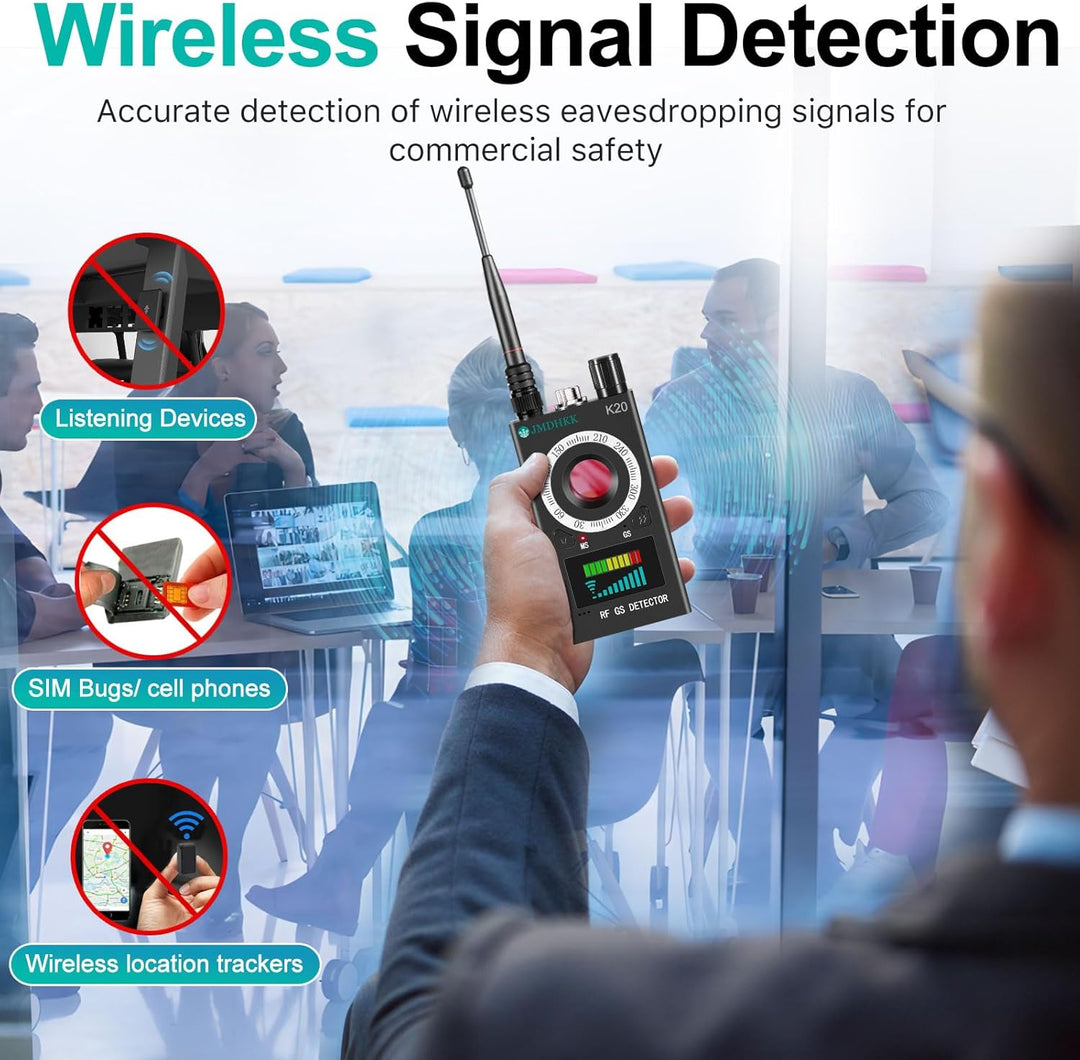 JMDHKK Multifunktionaler Datenschutzschutz: Versteckter Kamera-Detektor, Magnetfinder, Wanzen-Detekt