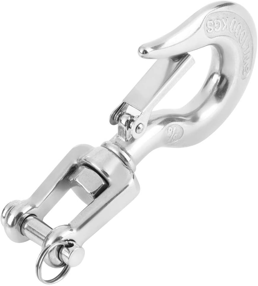 Lasthakenhaken, Takelagezubehor 650kg / 1000kg Edelstahl-Lasthaken 304 mit Takelagezubehor(1000kg)