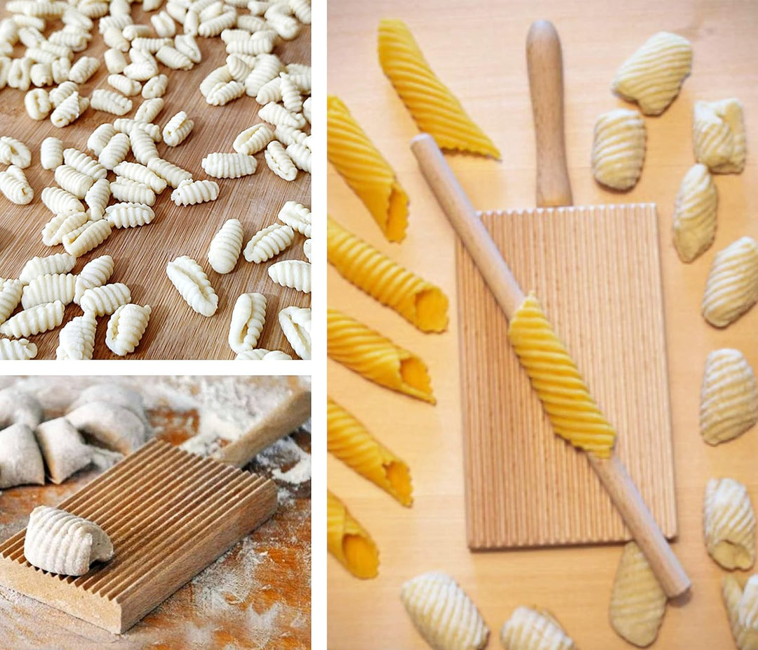 ZASEVES Kreationen i Farben im Herzen - Kartoffelstampfer mit Kartoffelschäler und Gnocchi Kit Kompl