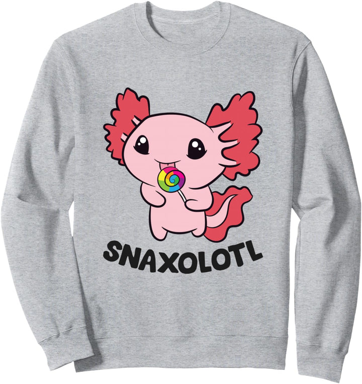 Cute Axolotl Lover Snaxolotl Kawaii Axolotl Sweatshirt