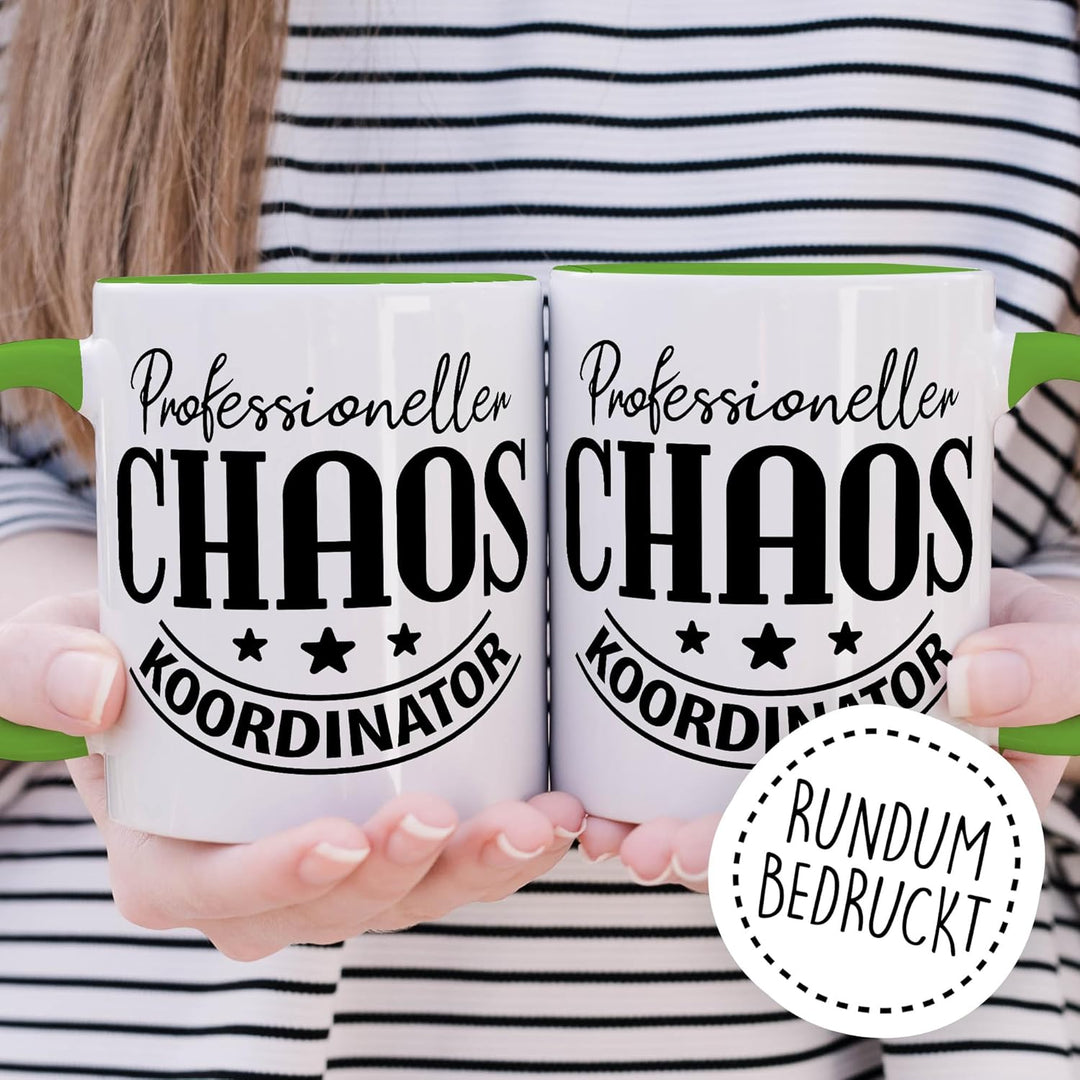 Tasse Chef Geschenk Professioneller Chaos Koordinator, Kaffeetasse Chaos Leiter Büro Job Team, Gesch