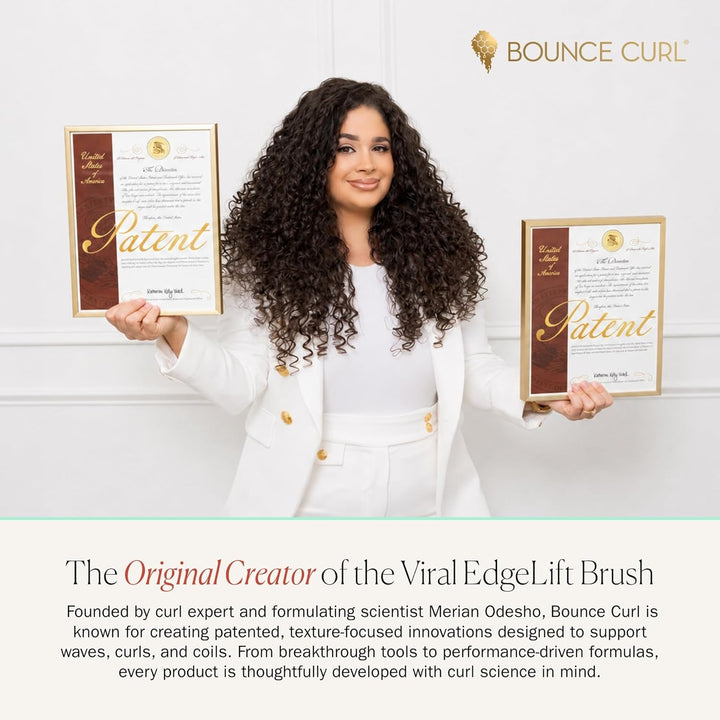 Bounce Curl Volume EdgeLift Bürste, 5-in-1-Werkzeug für volumisierte Wellen, Locken und Spulen, Rubi