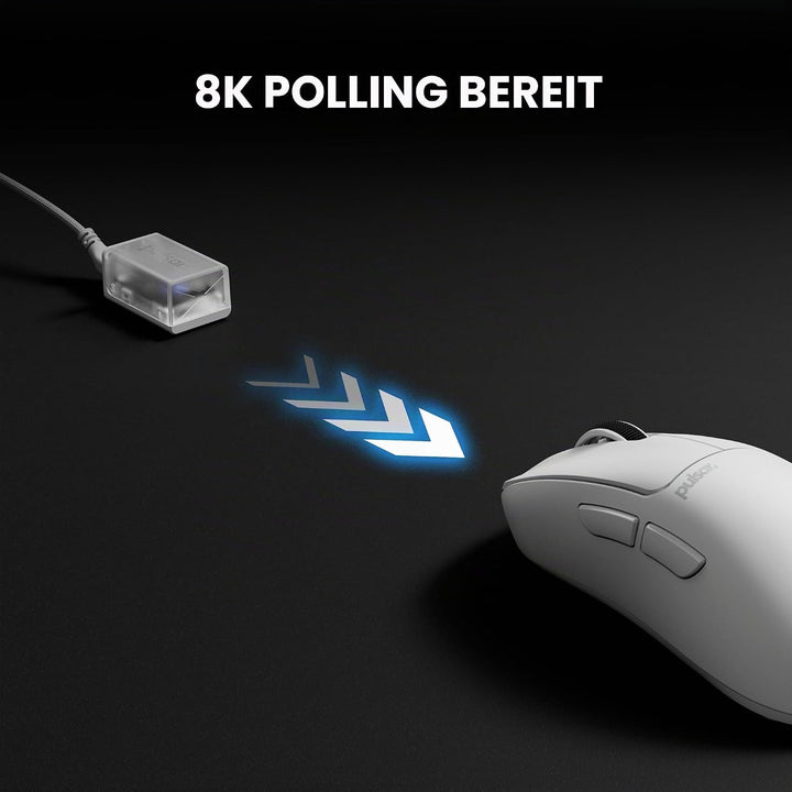 Pulsar Gaming Gears Xlite Crazylight Kabellose Gaming-Maus, Ultraleicht, 44 g, optischer Schalter, 3