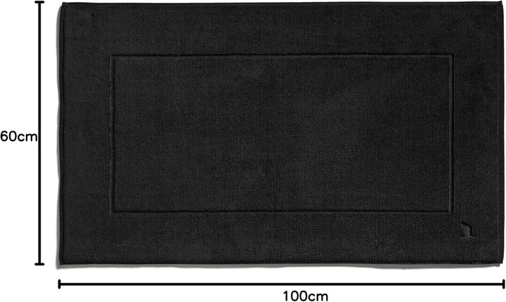 möve Superwuschel Badteppich 60 x 100 cm aus 100% Baumwolle, black
