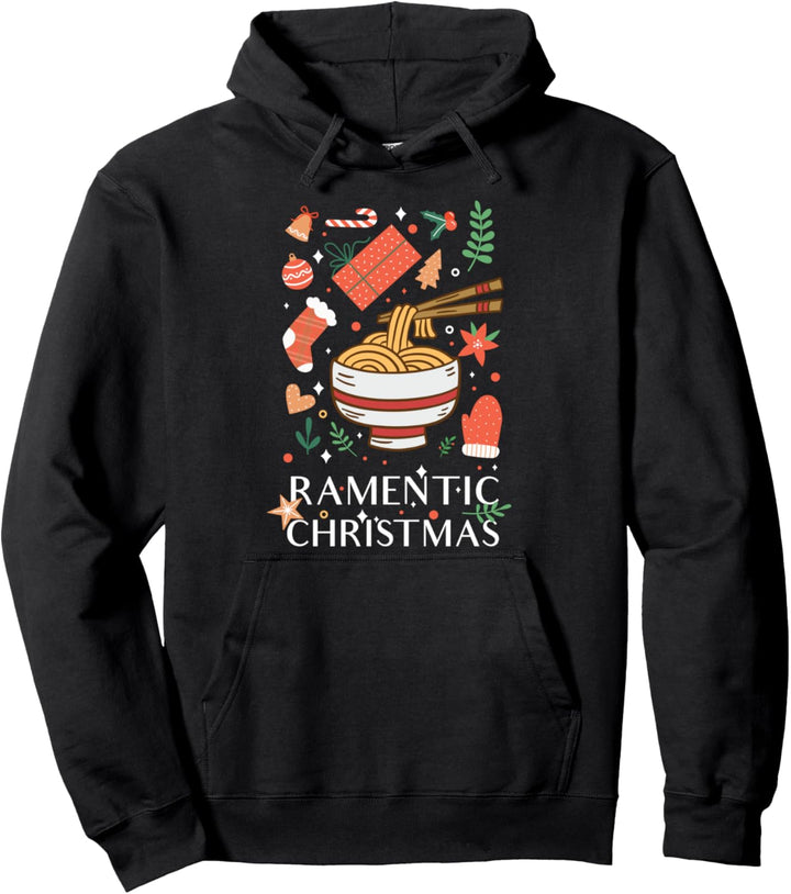 Ramentic Christmas Witzige Ugly Christmas Ramen Nudeln Pullover Hoodie