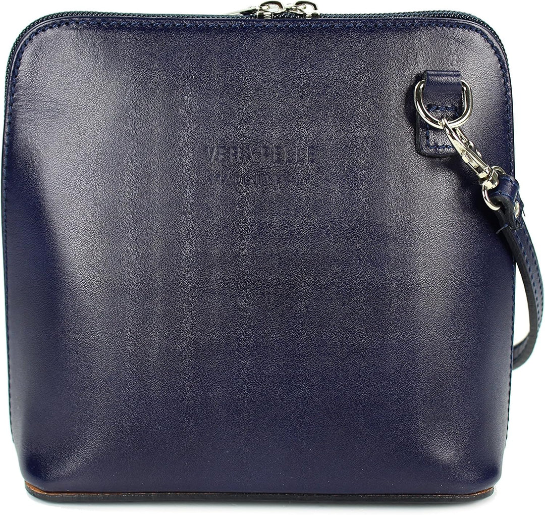 Belli italienische Ledertasche Damen Umhängetasche klein Handtasche Schultertasche Abendtasche in du