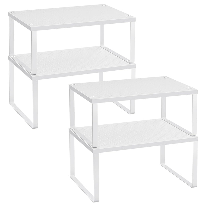 SONGMICS Gewürzregal, 4er Set, Küchenregal, Küchen-Organizer, Küche, Gewürzhalter, erweiterbar, stap