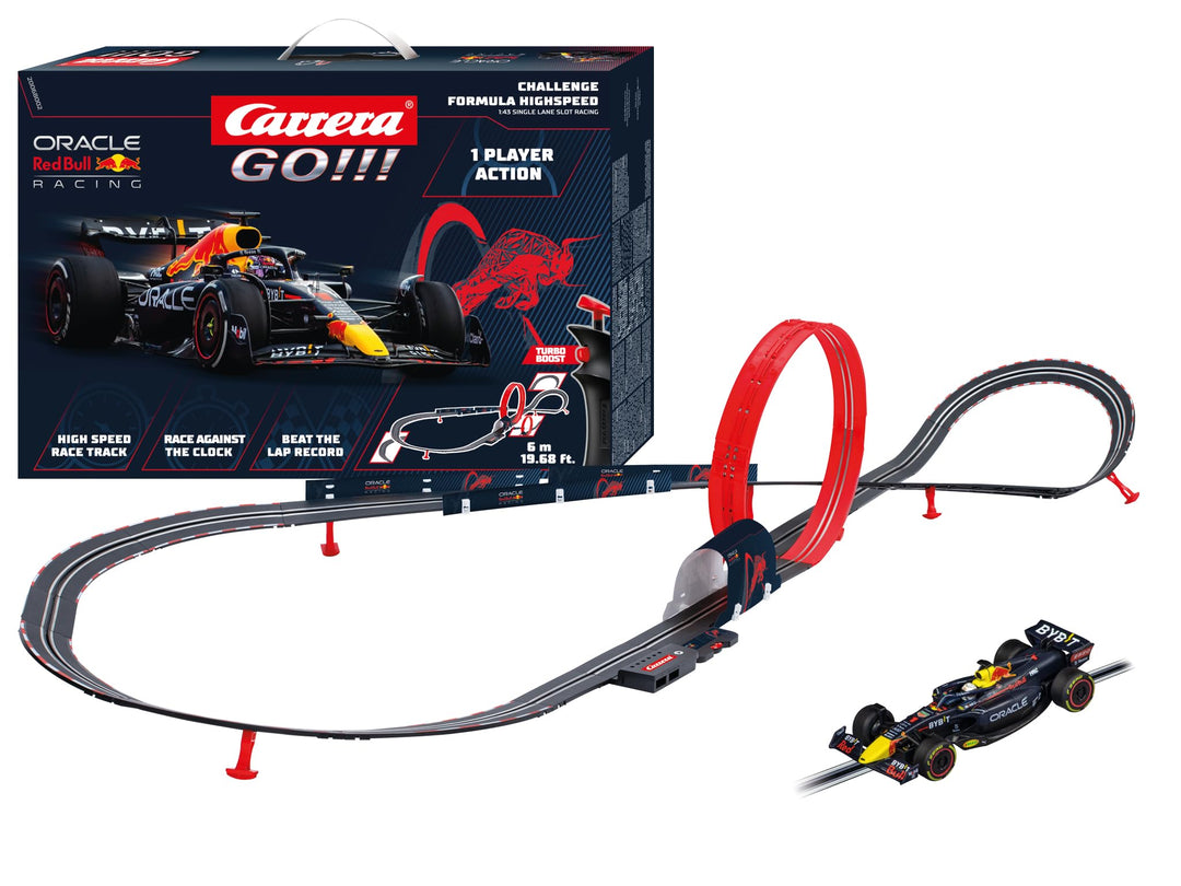 Carrera - 20068002 GO!!! Challenge Formula Racing Rennbahn-Set I Rennbahnen & lizensierte Slotcars |