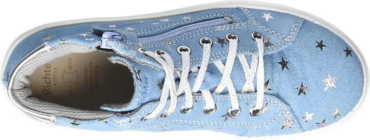 Richter Mädchen Flora Sneaker 27 EU Hell Türkis Silber, 27 EU Hell Türkis Silber