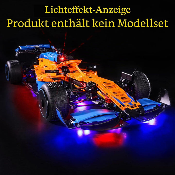 GEAMENT LED Licht-Set Kompatibel mit Lego McLaren Formel 1 F1- Beleuchtungsset für Technic 42141 Bau