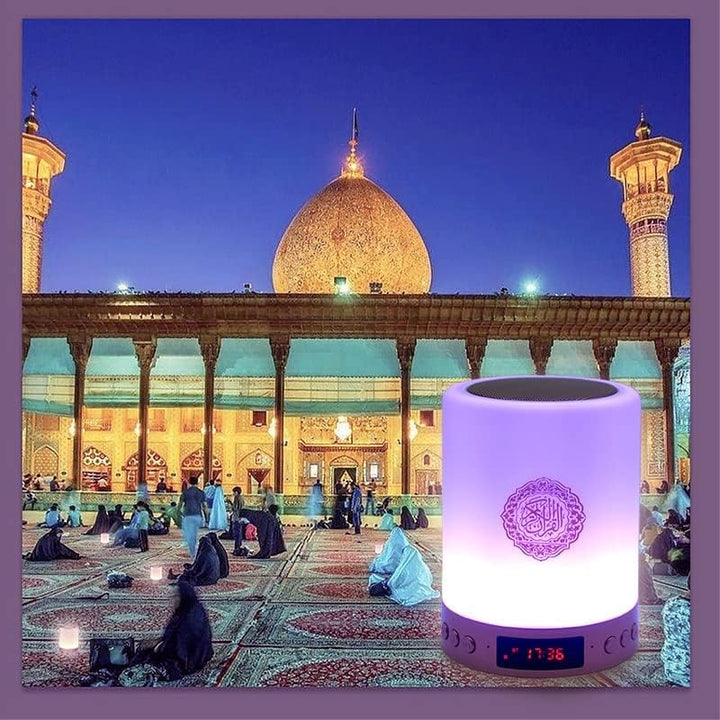Telawah Koran Bluetooth Lautsprecher Mit Fernbedienung, Koran Smart Touch LED-Lampe, MP3-Musik-Playe