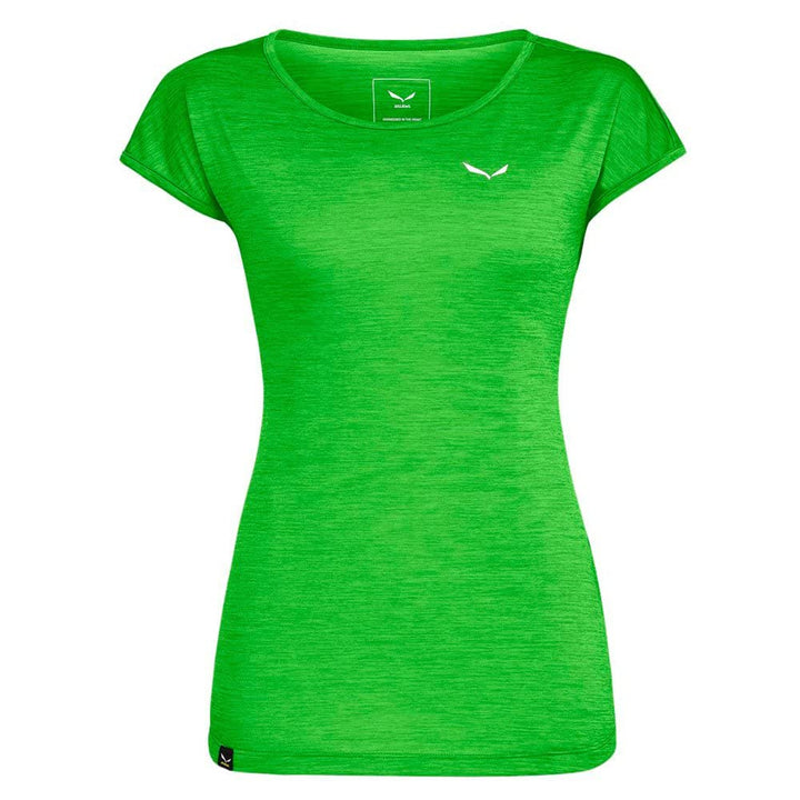 Salewa Puez Melange Dry T-Shirt Damen 46 Grün (Pale Frog Melange), 46 Grün (Pale Frog Melange)