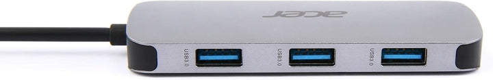 Acer 7-in-1 Mini Dock (USB Type-C zu 1x USB Type-C (w PD), 3x USB 3.0, 1x HDMI, 1x SD Card Reader, 1