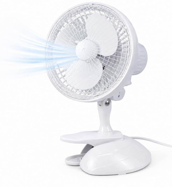 2 in 1 Leiser Tischventilator mit Clip & Ständer (20 cm) mit 90° Schwenkfunktion Ventilator – tragba