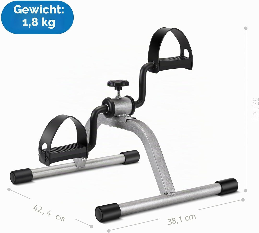 Pedal-Heimtrainer für Bein- und Armerholung, leichtes und tragbares Bodenfahrrad