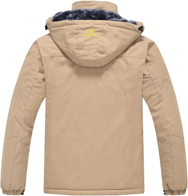 Herren Winter Fleecejacke Warm Jacke Softshelljacke Atmungsaktiv Outdoor Skijacke Winddichte Wasserd