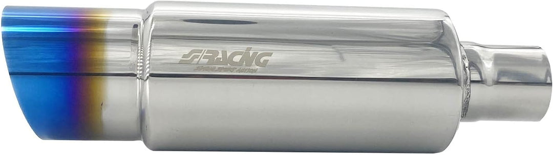 Simoni Racing ESR086/B Universal Sport Schalldämpfer Small Fire Shot Titanium TITANIUM LOOK, TITANIU