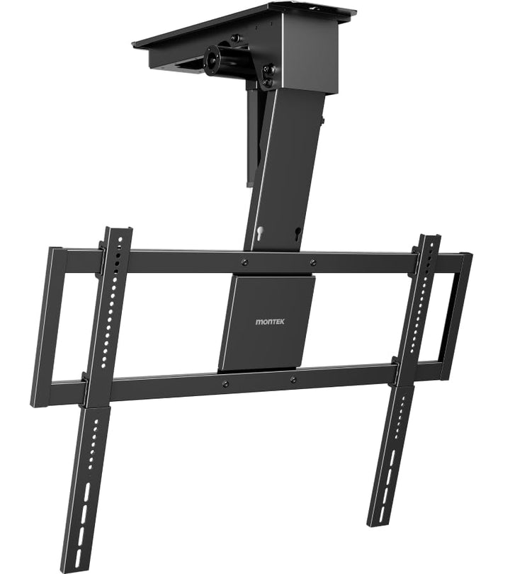 monTEK Motorisierte TV Deckenhalterung von 43-86 Zoll, hochbelastbar bis 55 kg, kompatibel mit Off-C