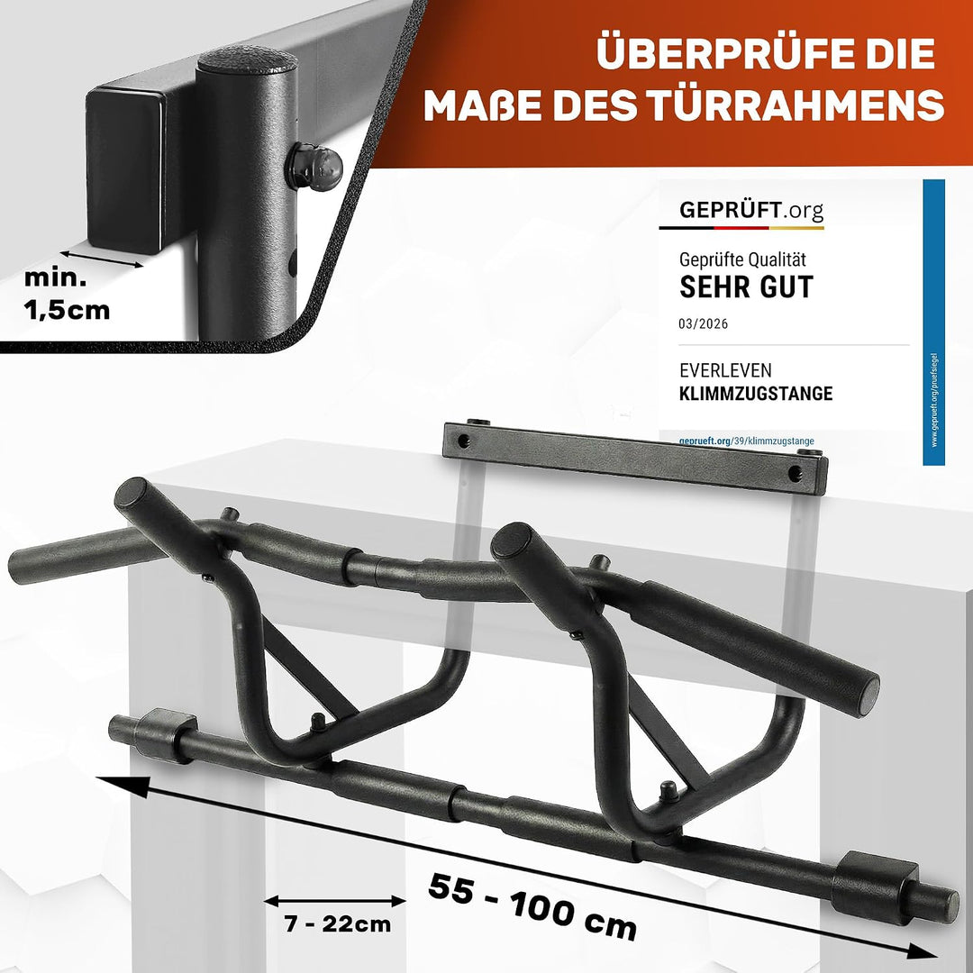 [NEU] Klimmzugstange Türrahmen [Klimmzugstange ohne Schrauben] Fitness Stange Pull Klimmzugstange Tü
