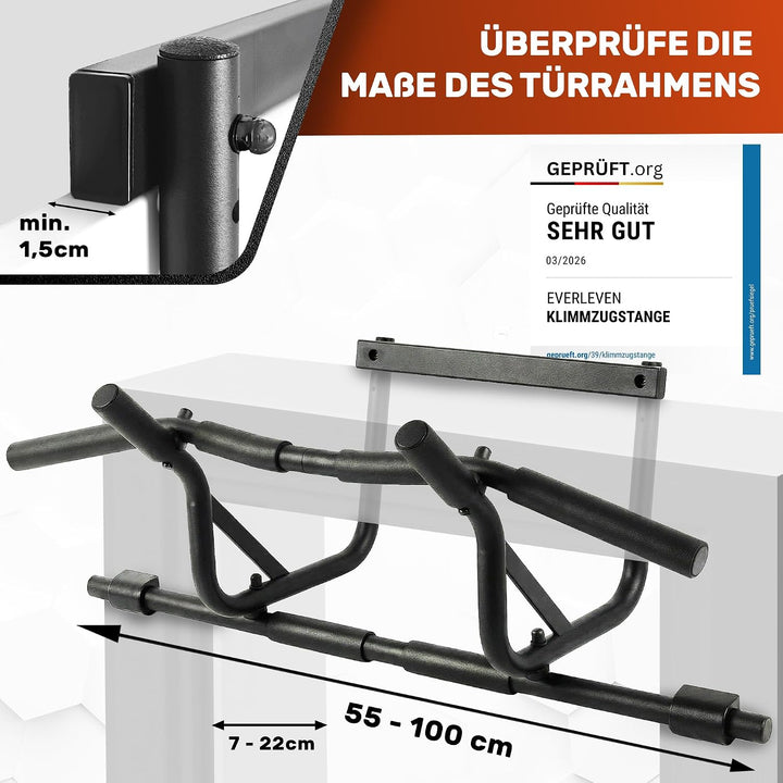 [NEU] Klimmzugstange Türrahmen [Klimmzugstange ohne Schrauben] Fitness Stange Pull Klimmzugstange Tü