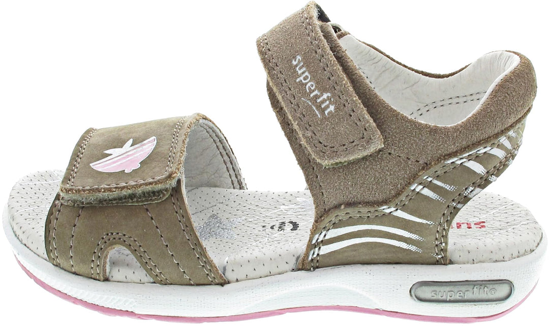 Superfit Mädchen Emily Sandale 25 EU Beige Rosa 4000, 25 EU Beige Rosa 4000