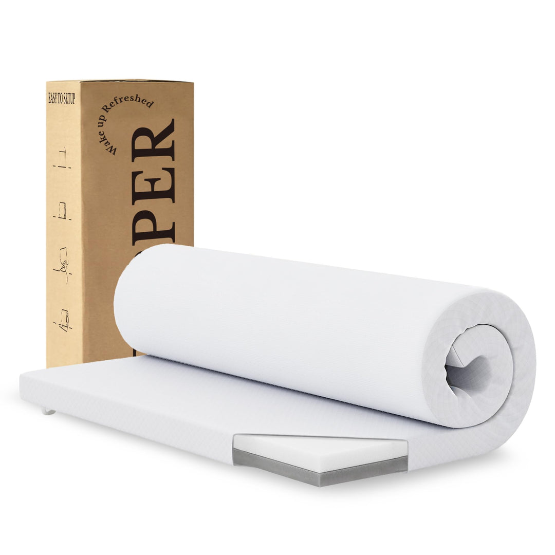 EGOHOME Matratzen Topper 160x200cm H2 H3, Matratzentopper 160x200 mit Viscoschaum &amp; Komfortschaum, M