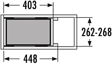 Hailo Abfallsammler 361012 | CS Slide 30.1/30 Euro-Cargo-S | Mülleimer für vorhandenen 30cm Schrank