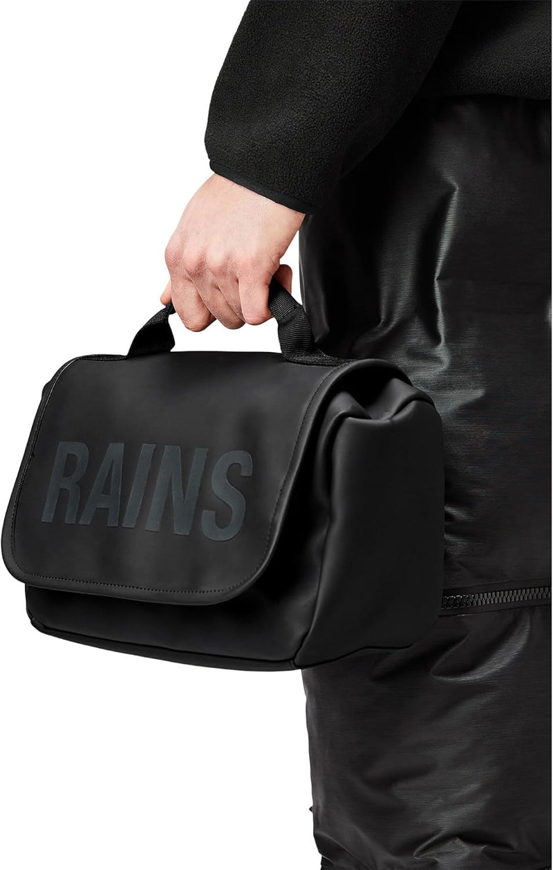 RAINS Beauty Texel Wash Bag, Schwarz, Schwarz