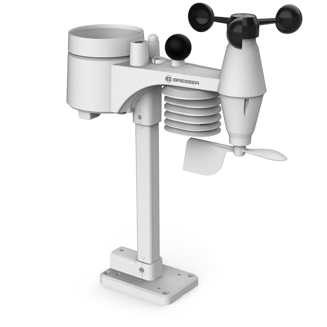 Bresser 8-in-1 ClearViewTB Wetterstation mit Hitzestress-Index, Sensirion-Sensor, 8-in-1-Multisensor