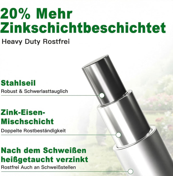 Amagabeli Drahtgitter Volierendraht 1m X 20m, Feuerverzinkt &amp; Rostfrei (12x12mm) – Für Hochbeet, Vol