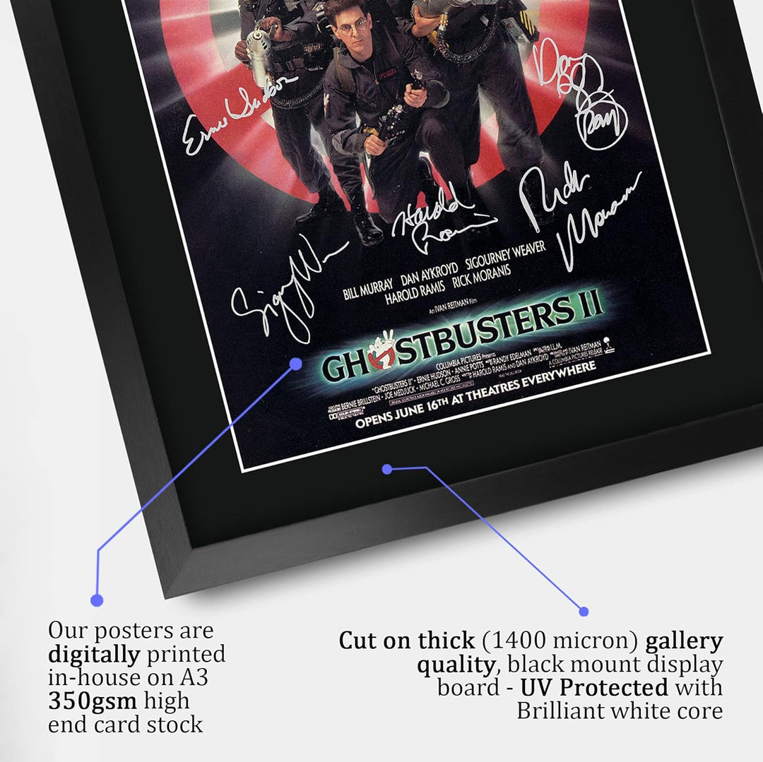 HWC Trading FR A3 Ghostbusters 2 Bill Murray, Dan Aykroyd Gifts gedrucktes Poster, signiertes Autogr